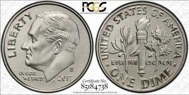 2017-S 10C Enhanced Unc Set SP70FB