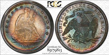 1890 25C MS68