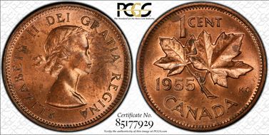 1955 1C No Strap MS64RB