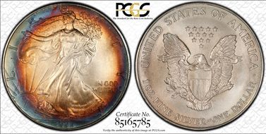 1994 $1 Silver Eagle MS68