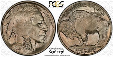 1913-D 5C Type 2 MS65