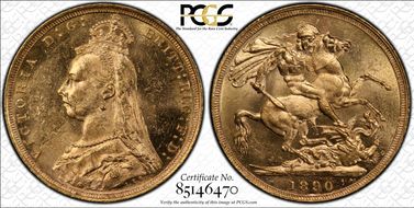 1890-S Sov S-3868B DISH S14 2nd Obverse MS63