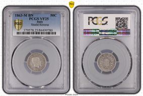 1863-M BN 50C Shield Reverse VF25