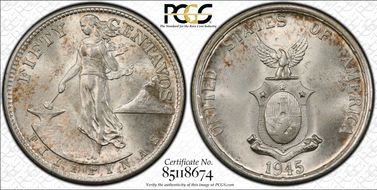 1945-S/S 50C Allen-15.02a MS64