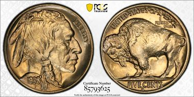 1938-D 5C Buffalo MS66+