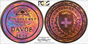 1836 Medal Davos R-831d SP65