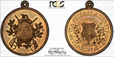 1887 Medal Geneva R-643b MS63