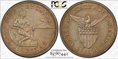 1918-S/S 5C Allen-4.08aa AU55