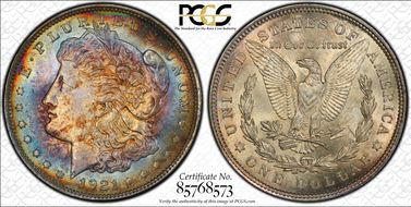 1921 $1 Morgan MS62