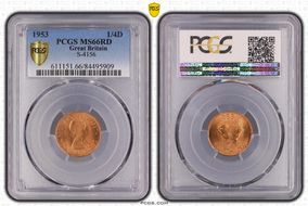 1953 1/4D S-4156 MS66RD