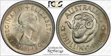 1960(m) Shil KM-59  Ag MS66