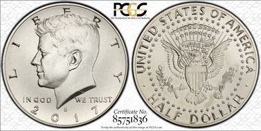 2017-S 50C Enhanced Unc Set SP69