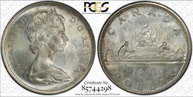 1966 S$1 Large Beads MS62