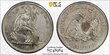 1861-O 50C CSA Obverse, W-11, FS-401 N1