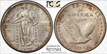 1917 25C Type 1 AU58FH