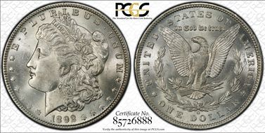 1892-O $1 MS63