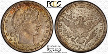 1909-D 25C MS67
