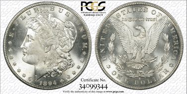 1894-S $1 MS66