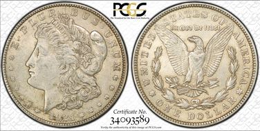 1921 $1 Morgan MS62