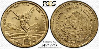 2007-Mo 1/20 oz Libertad Au MS68