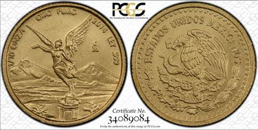 2014-Mo 1/10 oz Libertad Gold MS68