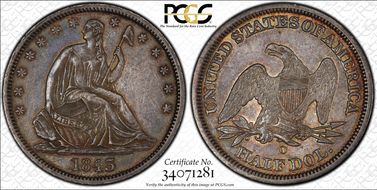 1843-O 50C AU53