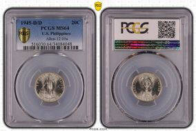 1945-D/D 20C Allen-12.05a MS64