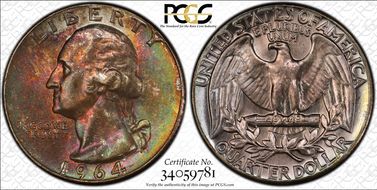 1964 25C Type B Reverse, FS-901 MS66