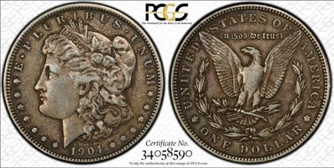 1904-O $1 XF40