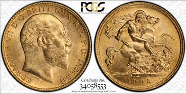 1905 1/2 Sov S-3974B MS64