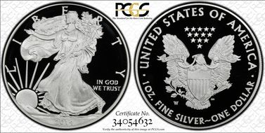 2014-W $1 Silver Eagle PR70DCAM