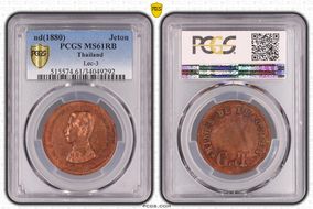 (1880) Jeton Lec-3 MS61RB