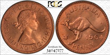 1964 (m) 1D KM-56 MS65RD