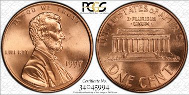1997 1C MS67RD