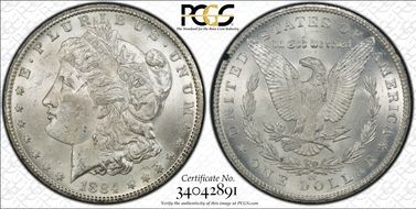 1884-CC $1 GSA Hoard MS62