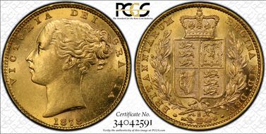 1878-S Sov S-3855 Shield MS62