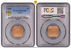 1940 1C MS64RB