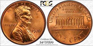 1976 1C MS66RD
