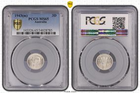 1943(m) 3D MS65