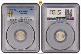 1941(m) 3D KM-37  Ag MS63