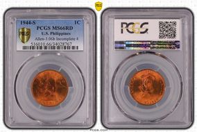 1944-S 1C Allen-3.06b Incomplete 4 MS66RD