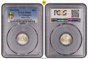 1945-D/D 10C Allen 9.05a MS65