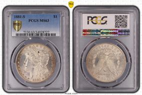1881-S $1 MS63