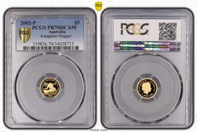 2002-P $5 Kangaroo-Nugget PR70DCAM