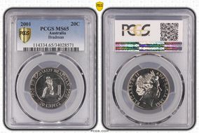 2001 20C Bradman MS65