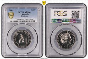 2001 20C Bradman MS66