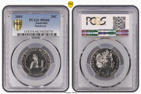 2001 20C Bradman MS66