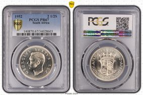 1952 2 1/2S KM-39.2  Ag PR67