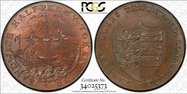 (c.1790) Tk 1/2D DH-39 Kent, Sandwich MS65BN