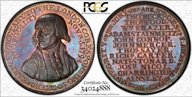 1794 Tk 1D DH-204 Middlesex Political and Social MS65BN